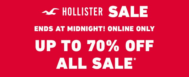 HOLLISTER SALE: ALL SALE UP TO 70% OFF