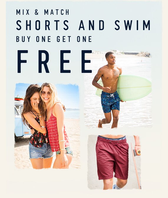 Mix & Match Shorts & Swim Buy One Get One Free*