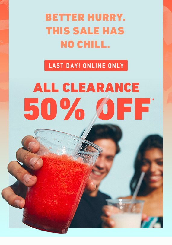 ALL CLEARANCE 50% OFF