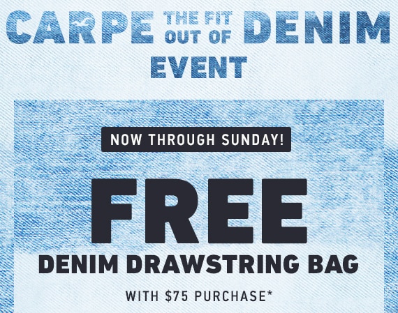 Free Drawstring Bag w/ $75 Purchase*