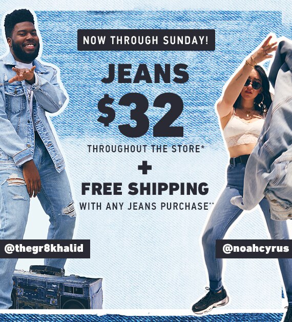 Jeans $32 Throughout the Store** // Free Shipping with Jeans Purchase**
